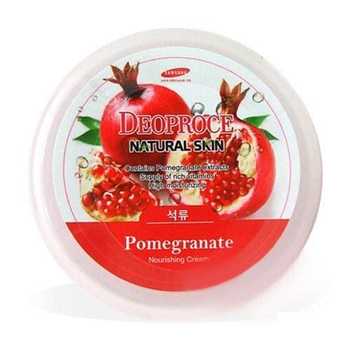 питательный крем для лица и тела с экстрактом граната deoproce natural skin pomegranate nourishing c